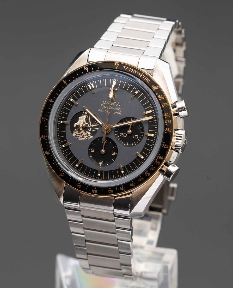 Omega - Speedmaster Moonwatch Apollo 11, 50° Anniversario, Cronografo Carica Manuale in Acciaio c...