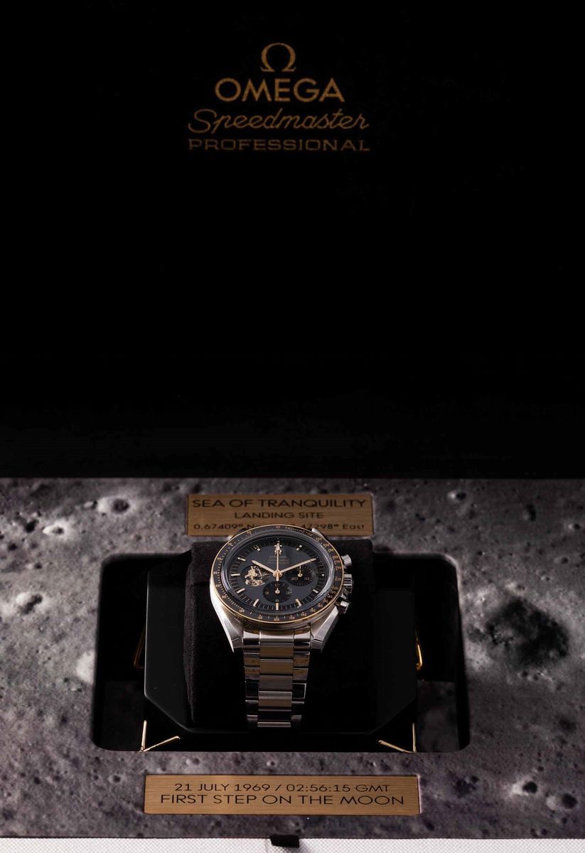 Omega - Speedmaster Moonwatch Apollo 11, 50° Anniversario, Cronografo Carica Manuale in Acciaio c...