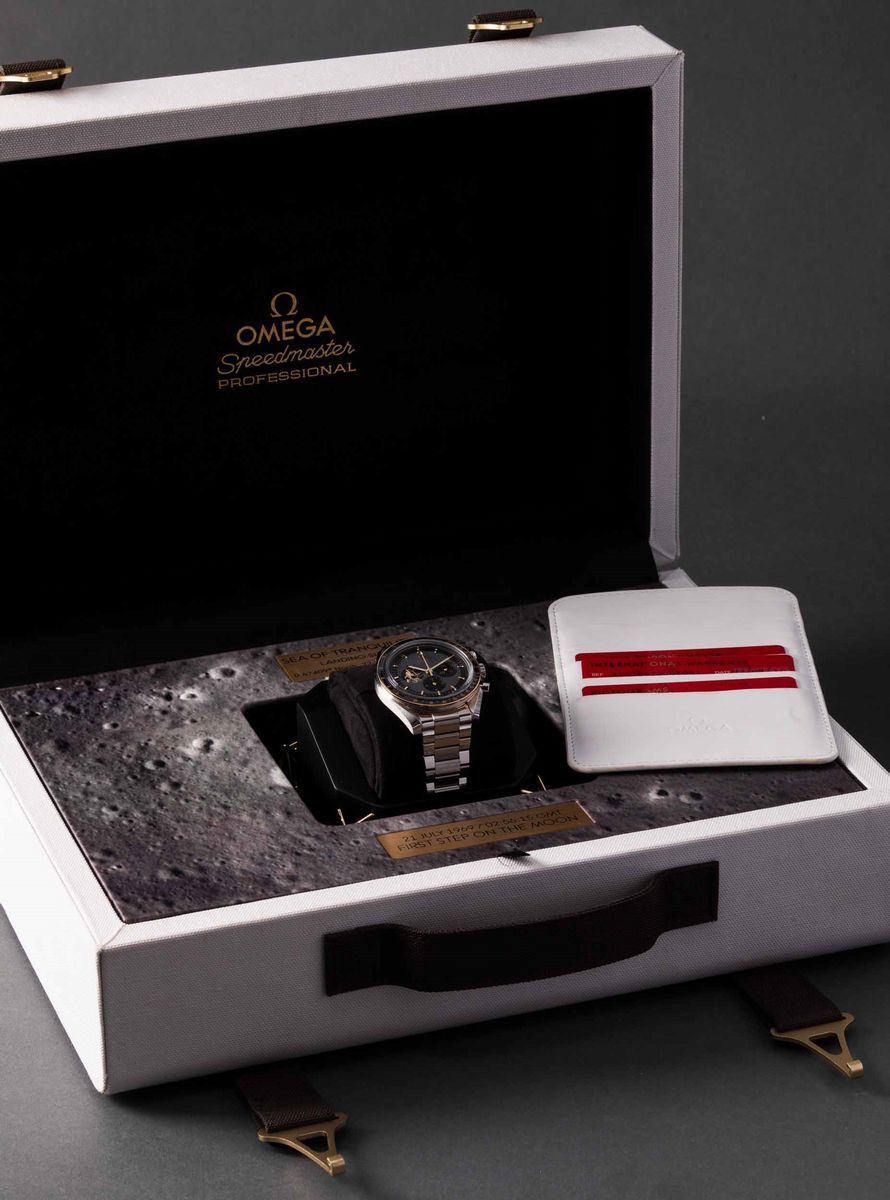 Omega - Speedmaster Moonwatch Apollo 11, 50° Anniversario, Cronografo Carica Manuale in Acciaio c...
