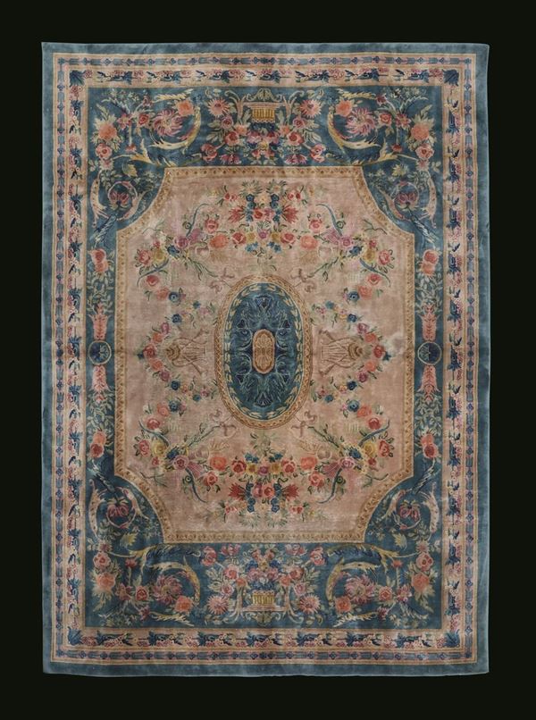 A Ningxia rug, China, mid-1900s