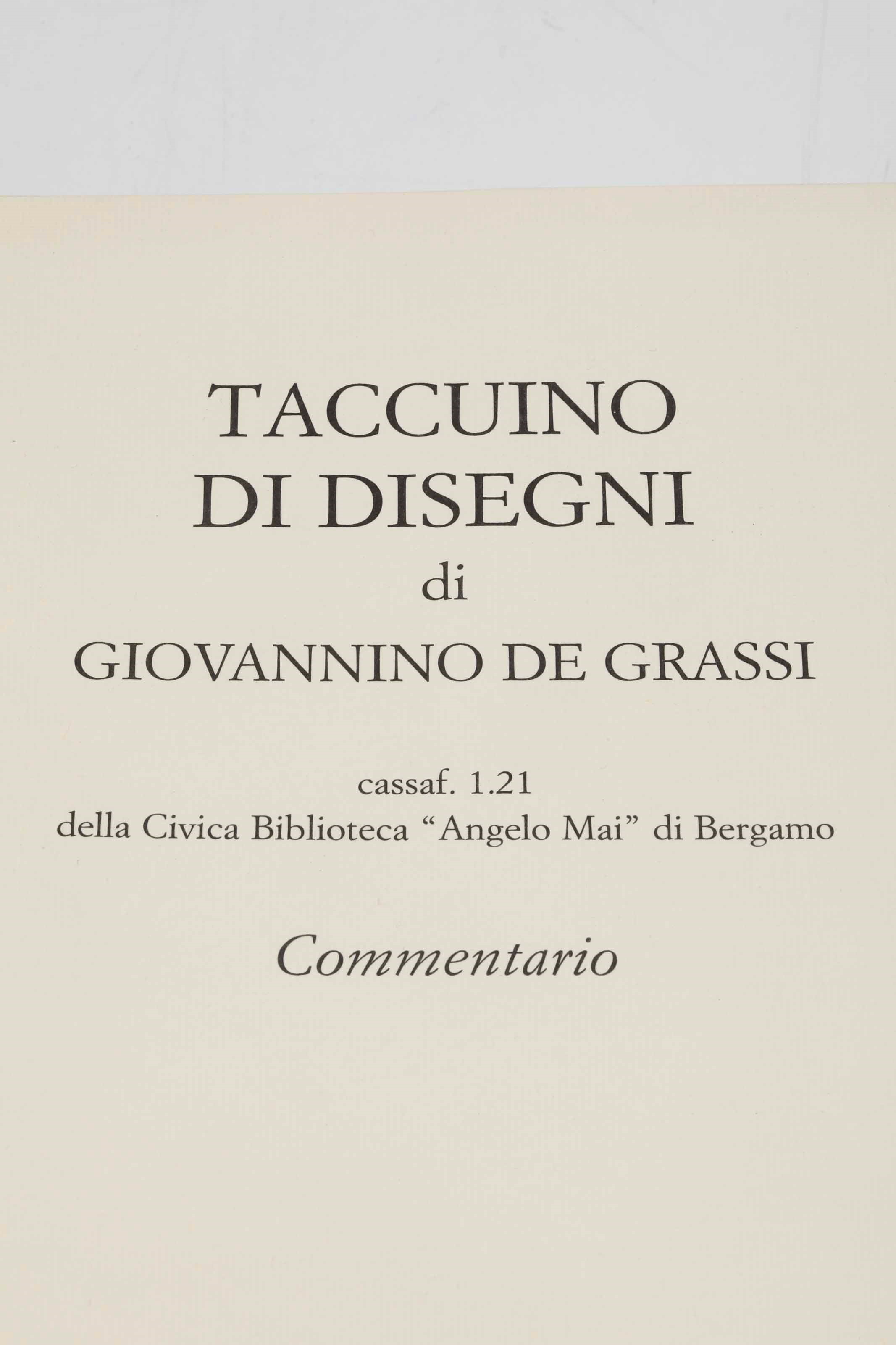 De Grassi, Giovannino, Taccuino di disegni – Edizione anastatica con commentario