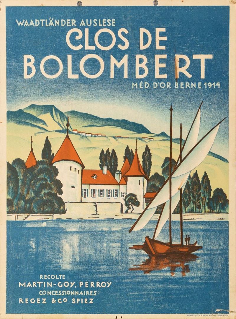 Artista non identificato : Clos De Bolombert  - Auction POP Culture and Vintage Posters - Cambi Casa d'Aste