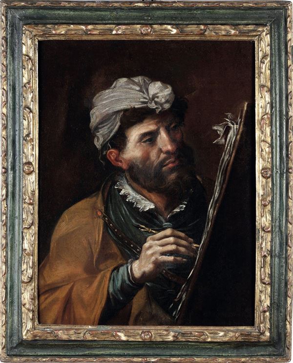 Scuola napoletana del XVII secolo Ritratto di pittore