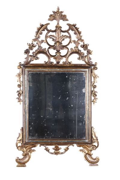 Specchiera in Legno Dorato
