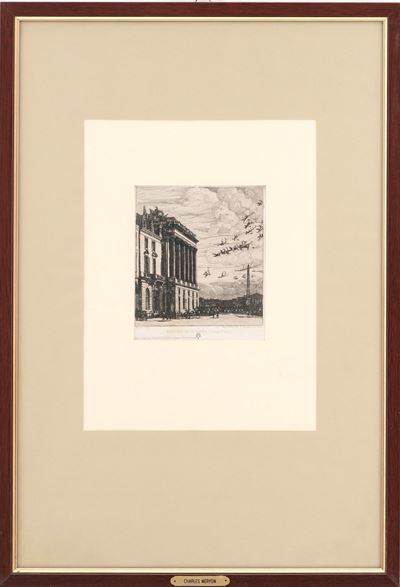 Meryon, Charles, Le ministre de la marine, acquaforte del 1865