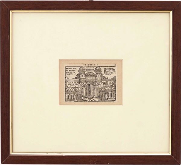 Maestro anonimo tedesco del secolo XVI Il tempio di Ezechiele. secolo XVI