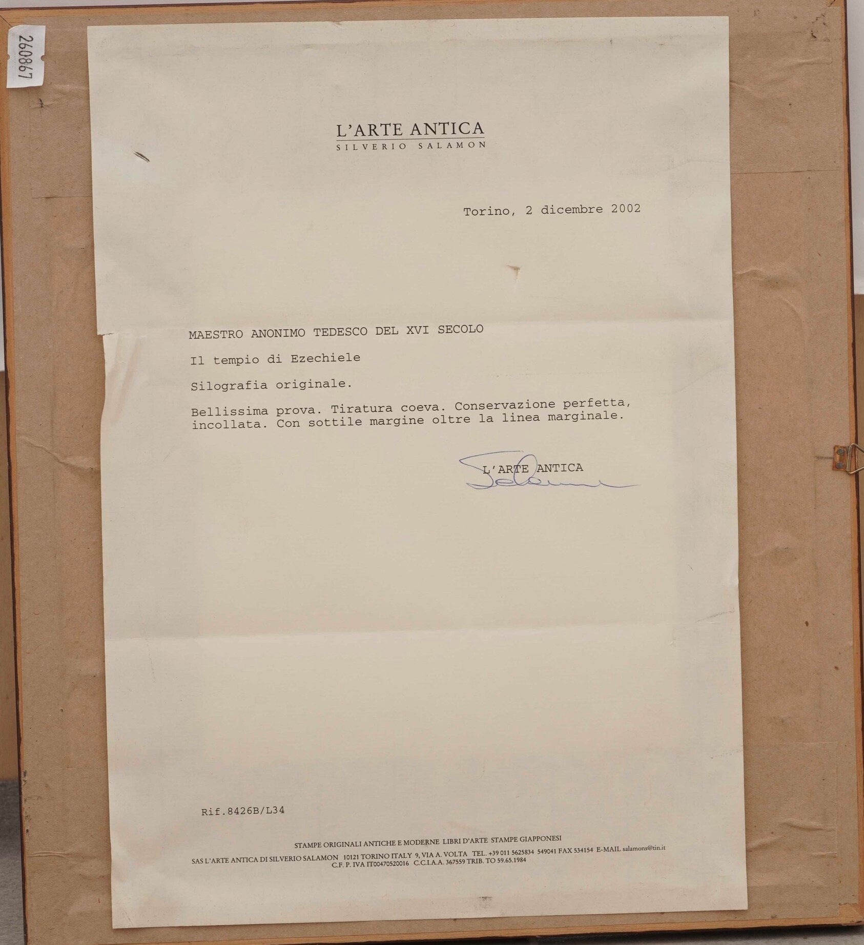 Maestro anonimo tedesco, Il tempio di Ezechiele, silografia, XVI secolo