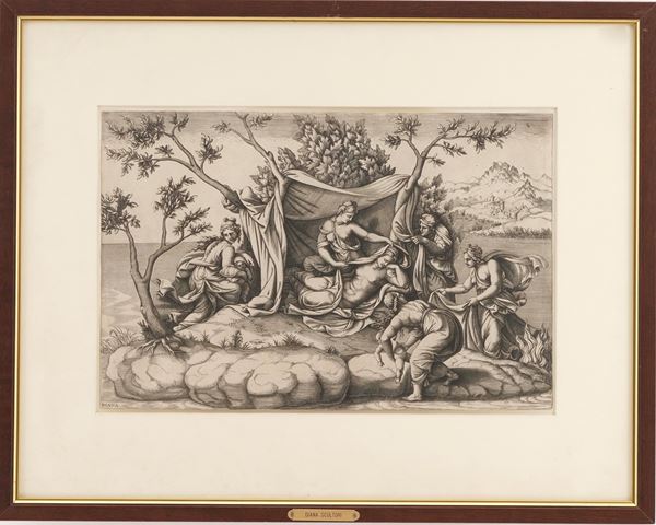 Scultori Diana detta "Diana Mantovana" (1547-1612) Latona partorisce Diana ed Apollo a Delo, 1575