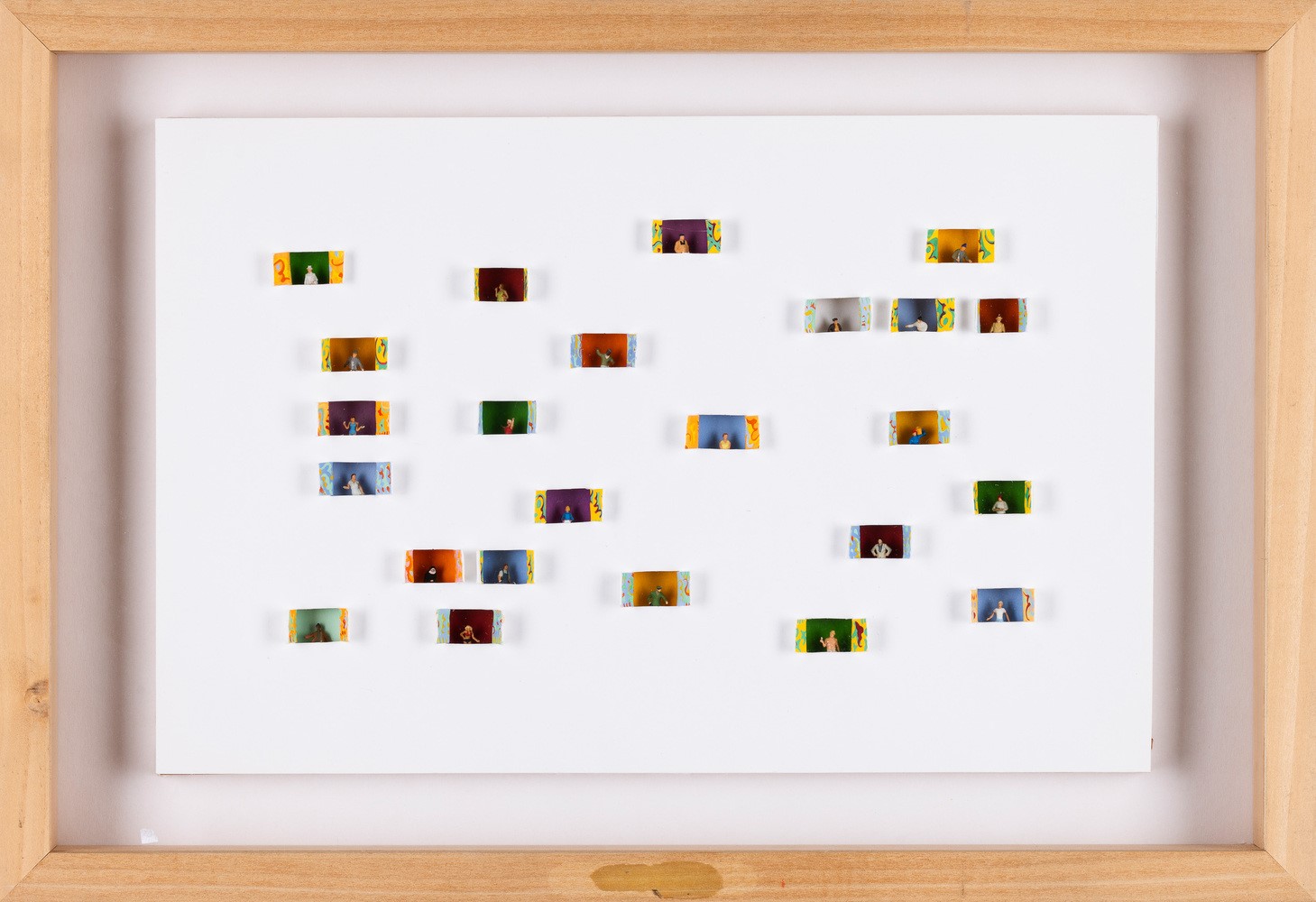 Riccardo Gusmaroli - Senza titolo, tecnica mista su cartoncino, 2004