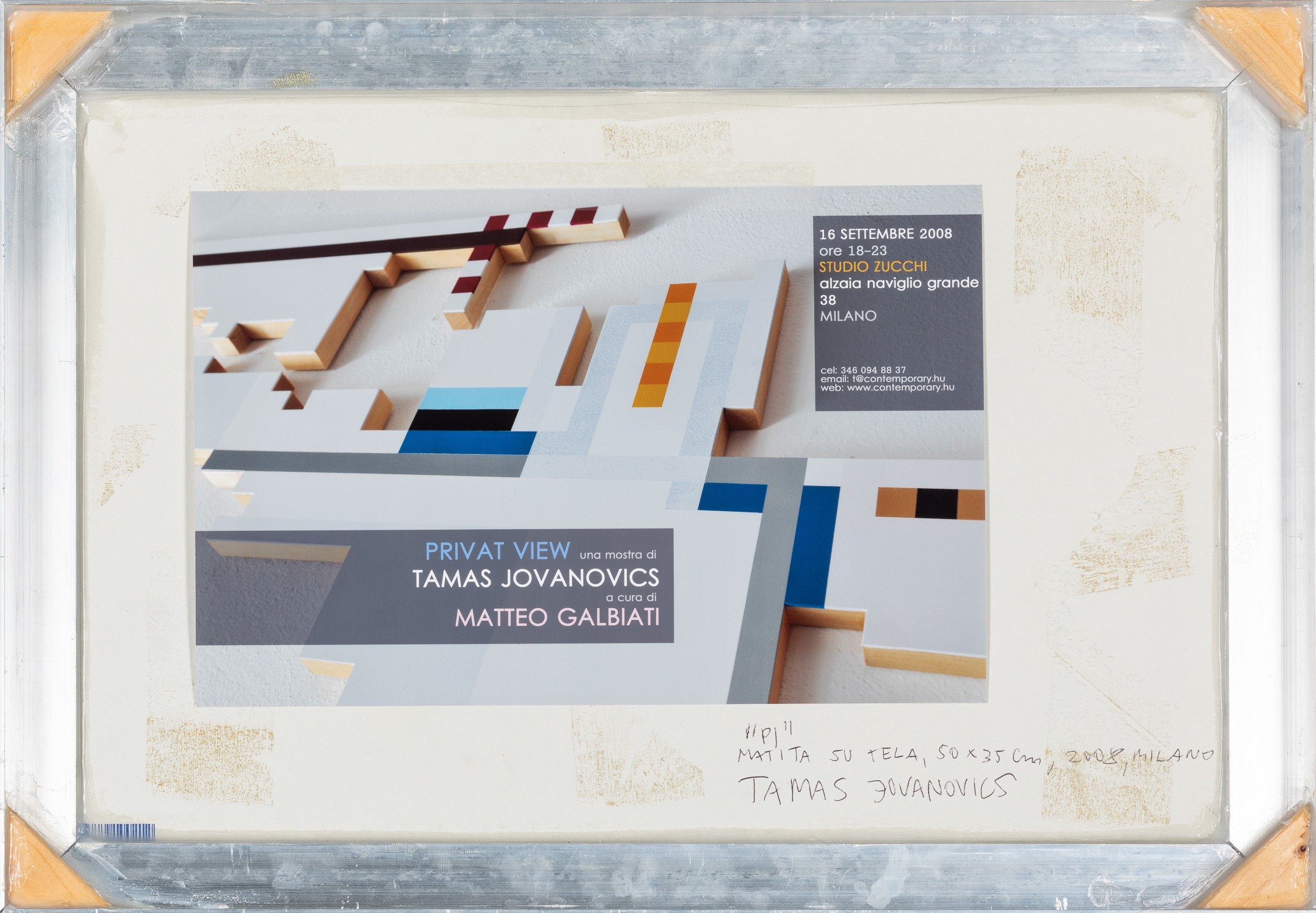 Tamàs Jovanovics - Pi, matita su cartone telato