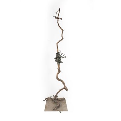Senza titolo, scultura in bronzo e ferro, 1978