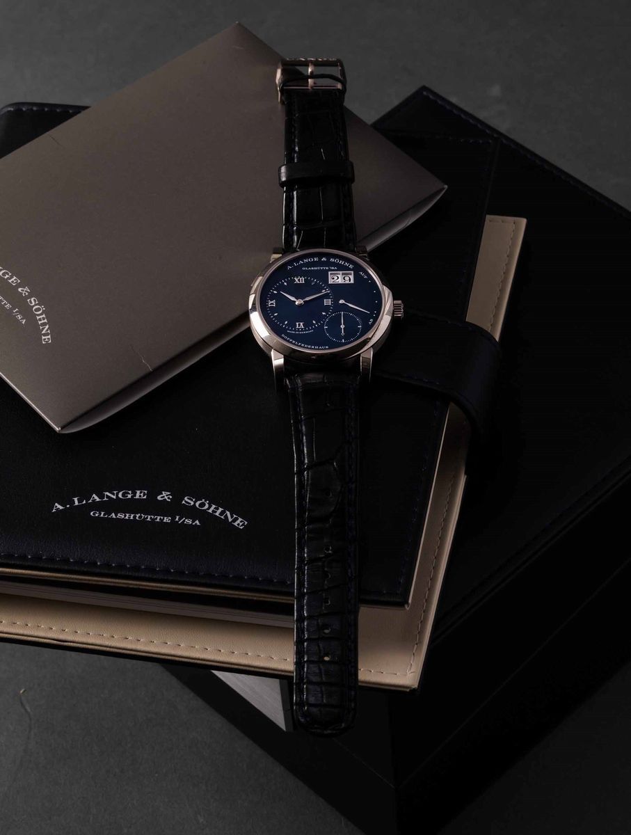 Lange & Sohne - Lange 1 Ref 191.028 in Oro Bianco Carica Manuale con Fondello a Vista, Datario e ...
