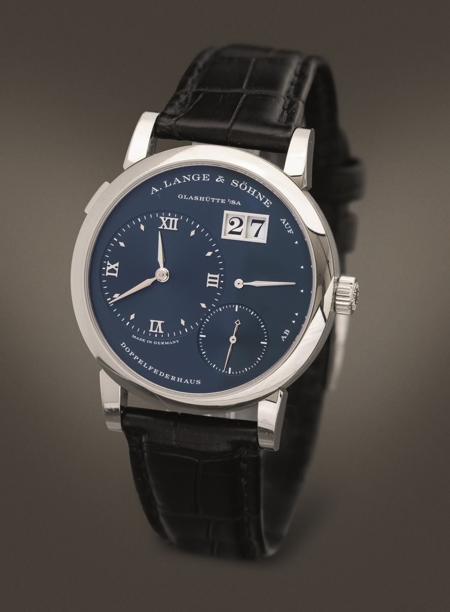 Lange & Sohne - Lange 1 Ref 191.028 in Oro Bianco Carica Manuale con Fondello a Vista, Datario e ...