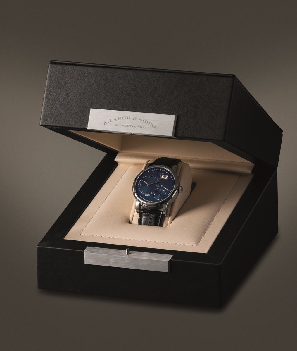 Lange & Sohne - Lange 1 Ref 191.028 in Oro Bianco Carica Manuale con Fondello a Vista, Datario e ...