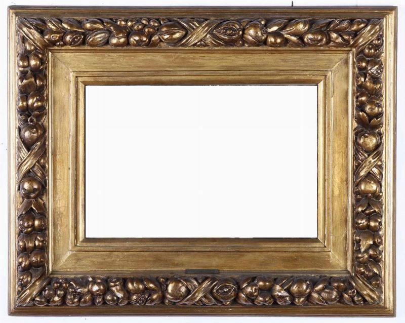 Cornice in legno intagliato. XX secolo  - Auction Frames - Cambi Casa d'Aste