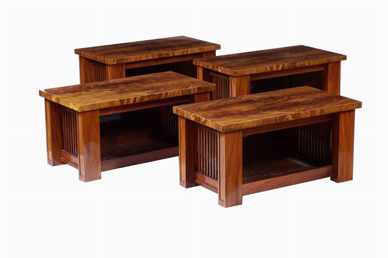 Insieme di quattro tavolini da salotto, eseguiti per la dimora di Cesare Rovazzi  - Auction Antique January - Cambi Casa d'Aste