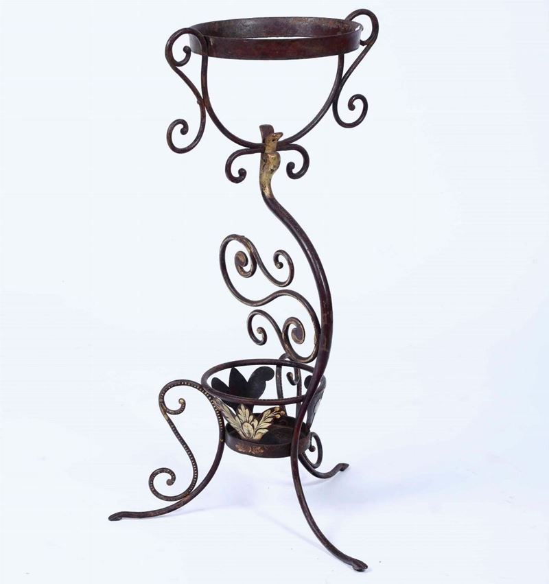 Portavaso in ferro battuto, XIX-XX secolo  - Auction Antique July | Cambi Time - Cambi Casa d'Aste