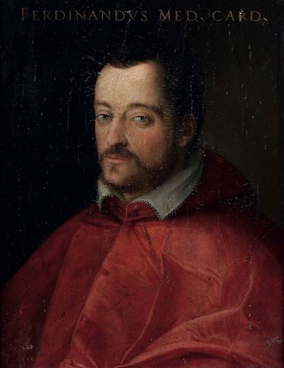 Scuola Toscana del XVI Secolo Ritratto del Cardinale Ferdinando i De' Medici