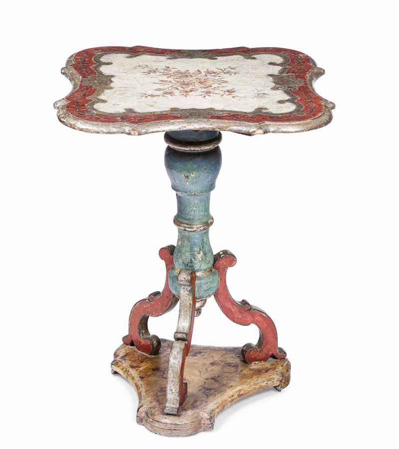 Tavolino in legno laccato, XIX secolo  - Asta Dimore Italiane - Cambi Casa d'Aste
