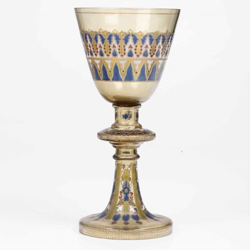Vaso in vetro decorato in stile persiano  - Auction Antique July | Cambi Time - Cambi Casa d'Aste