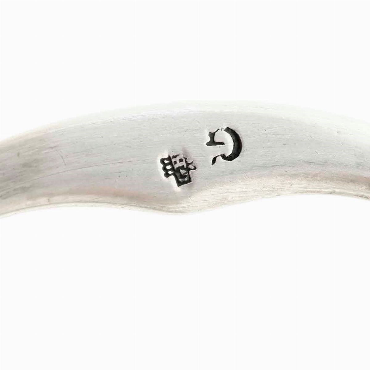 Oliera. Argento Fuso, Sagomato e Cesellato. Genova XIX Secolo. Marchio con Croce Mauriziana, Delf...