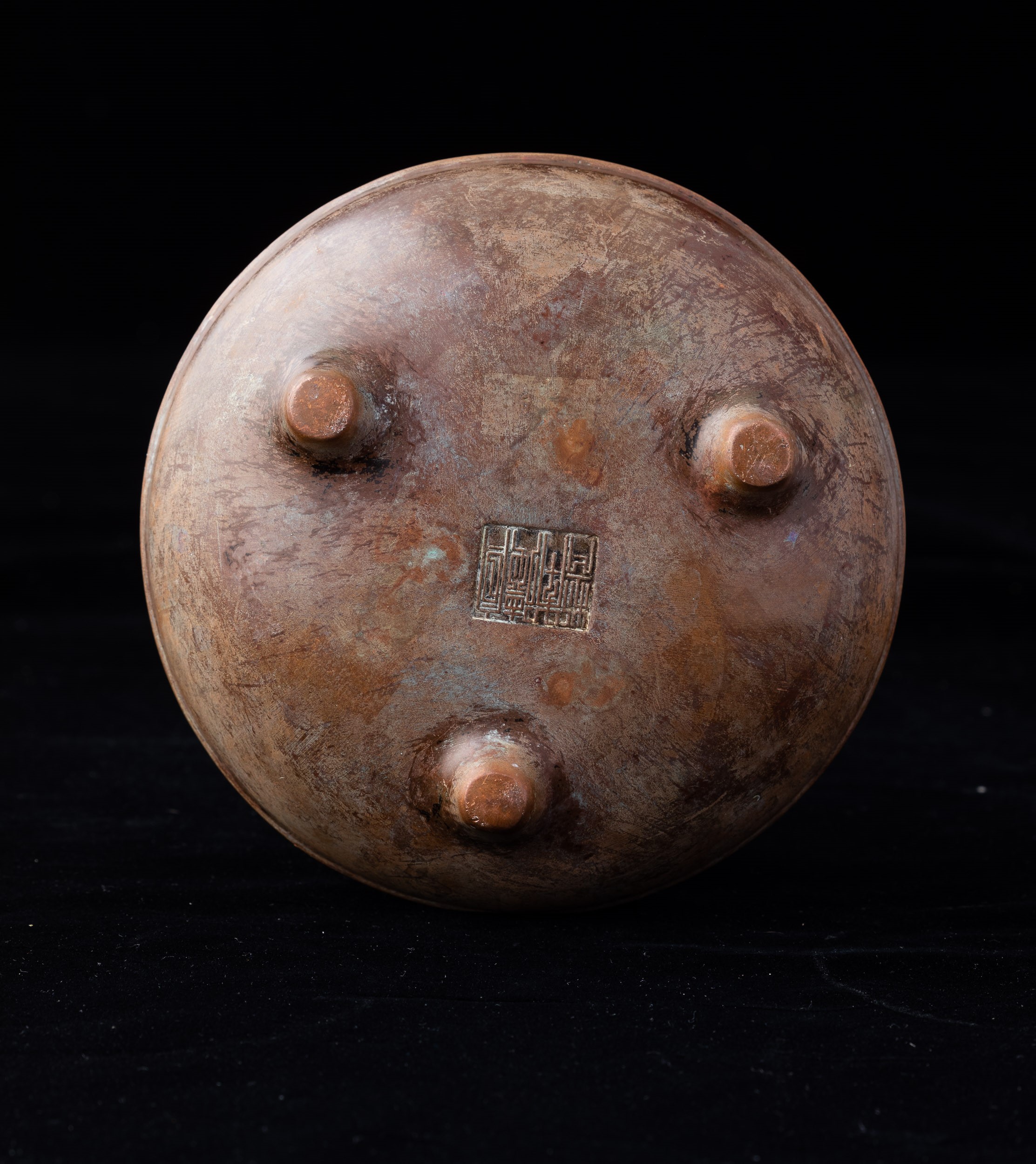 Incensiere in Bronzo a Doppia Ansa, Cina, Dinastia Qing, XIX Secolo