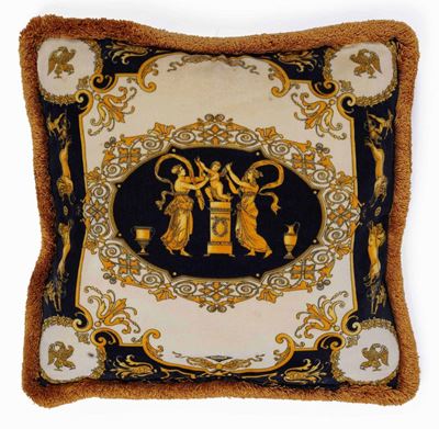 Cuscino con Tessuto Versace