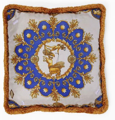 Cuscino con Tessuto Versace