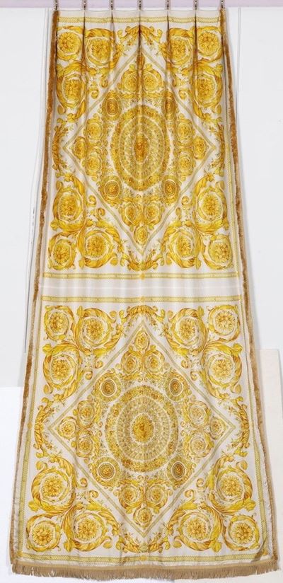 Coppia di Tende con Tessuto Versace