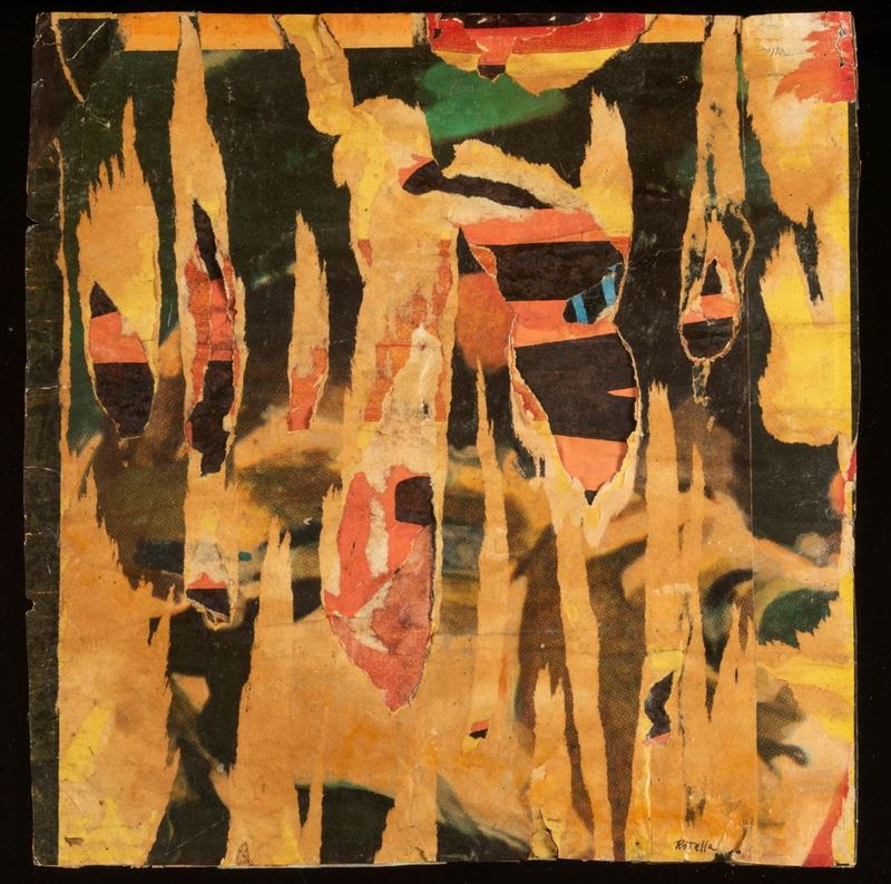 Mimmo Rotella - Senza Titolo