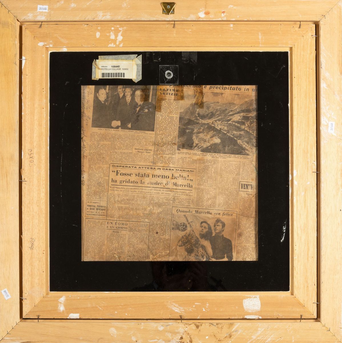 Mimmo Rotella - Senza Titolo