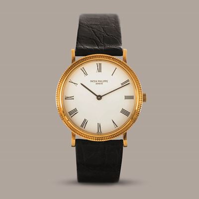 Patek Philippe - Calatrava Clos De Paris al Quarzo, Quadrante Bianco con Numeri Romani, Cassa in ...