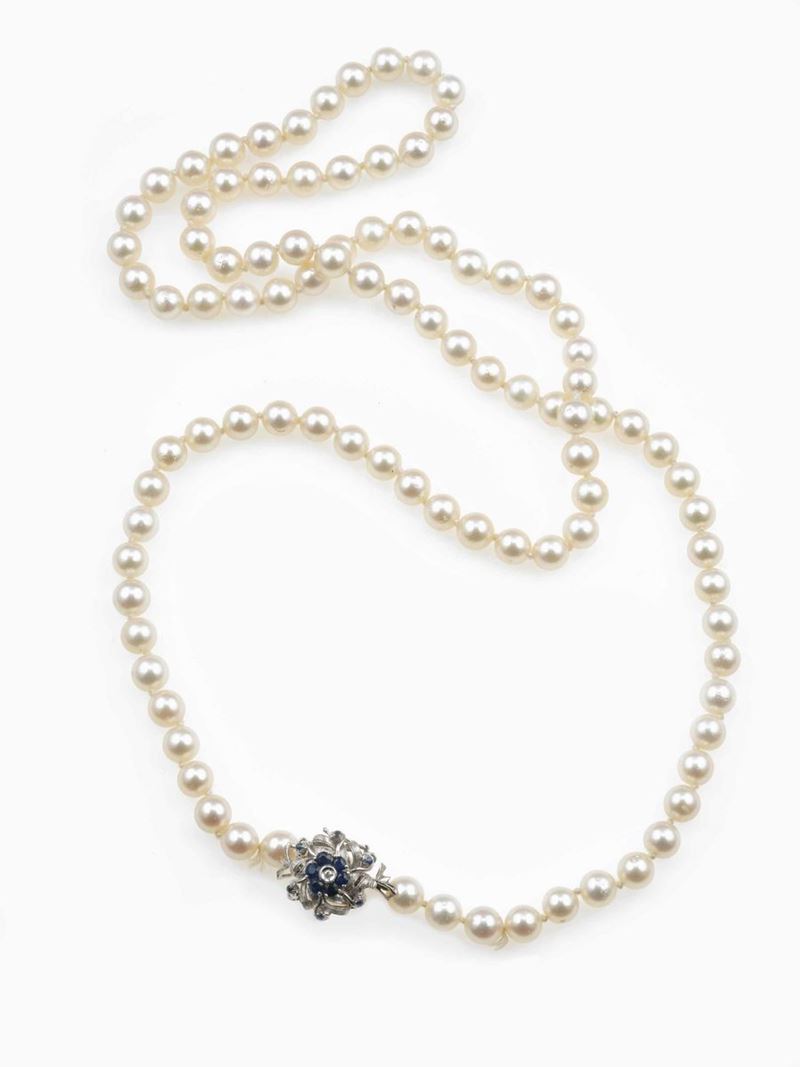 Cultured pearl necklace  - Auction Jewels | Cambi Time - Cambi Casa d'Aste