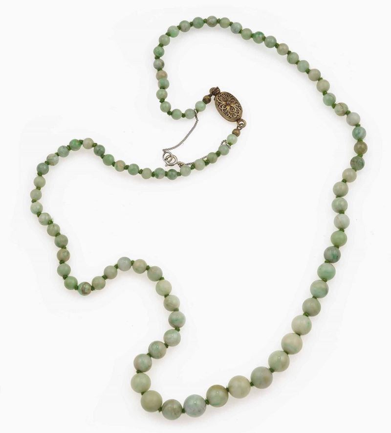 Jadeite necklace  - Auction Jewels | Cambi Time - Cambi Casa d'Aste