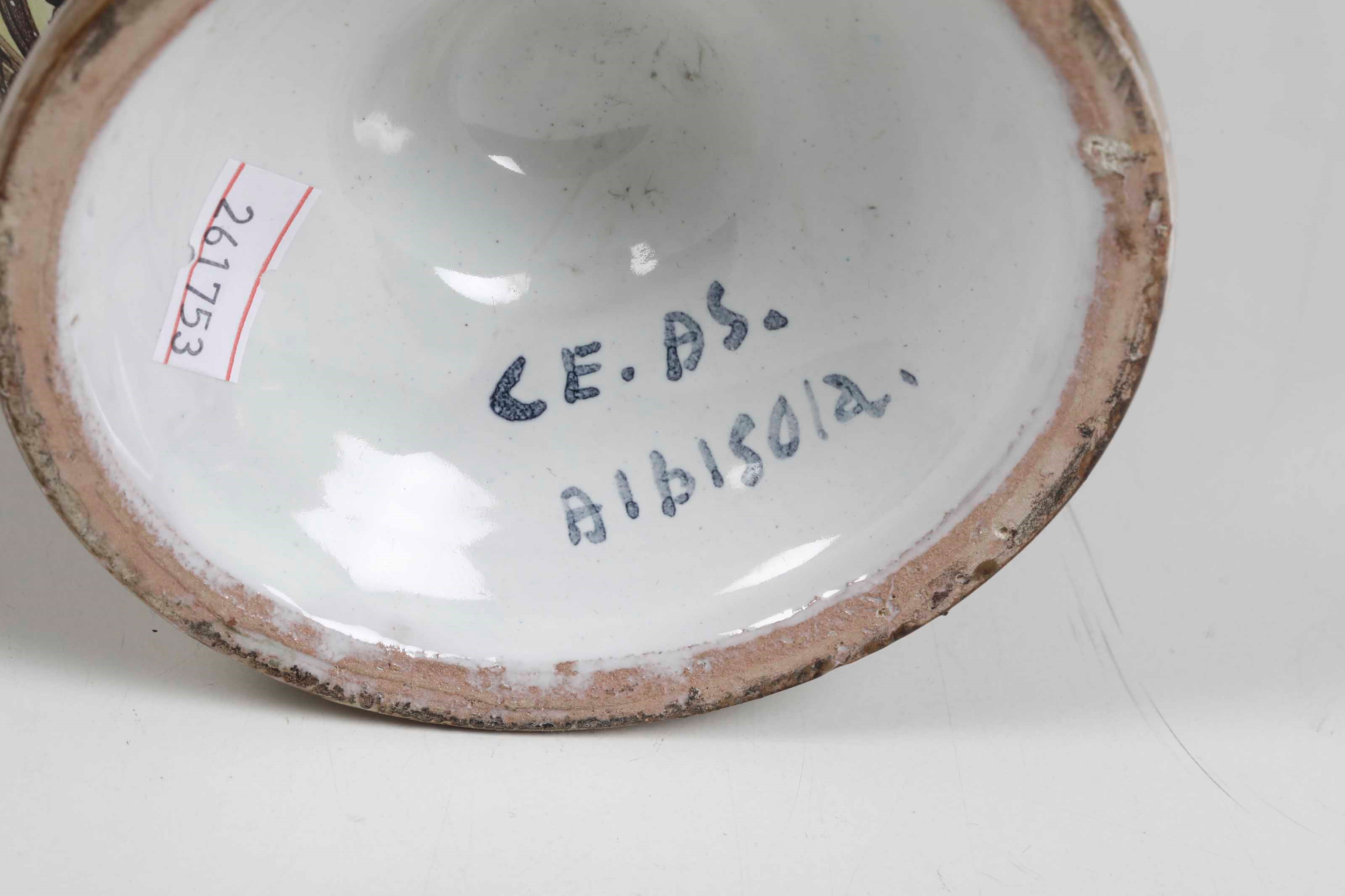 Vaso con Coperchio.albissola, Manifattura Ceramisti Associati, Seconda Metà del XX Secolo.