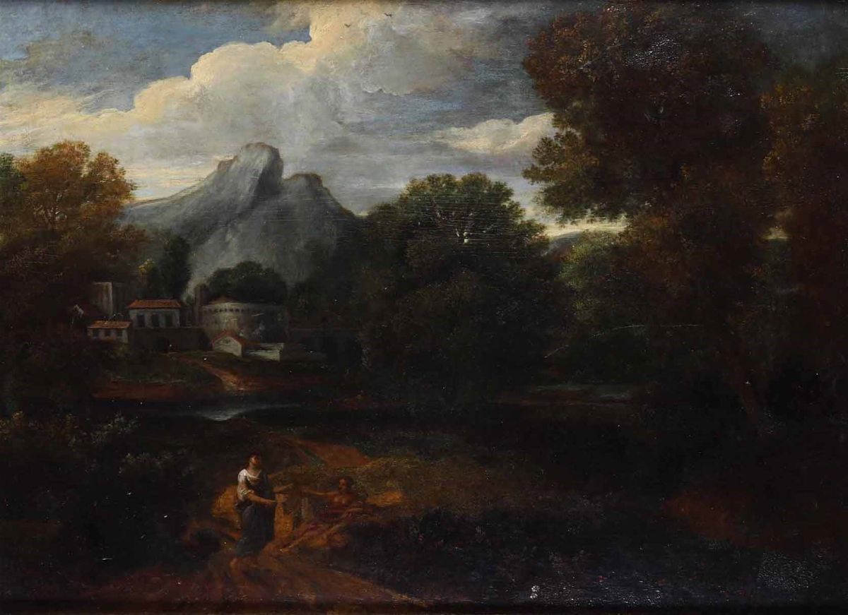 Jan Gottlieb Glauber - Paesaggio con Contadini