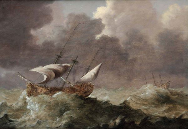 Jan Porcellis - Navi in un mare in tempesta
