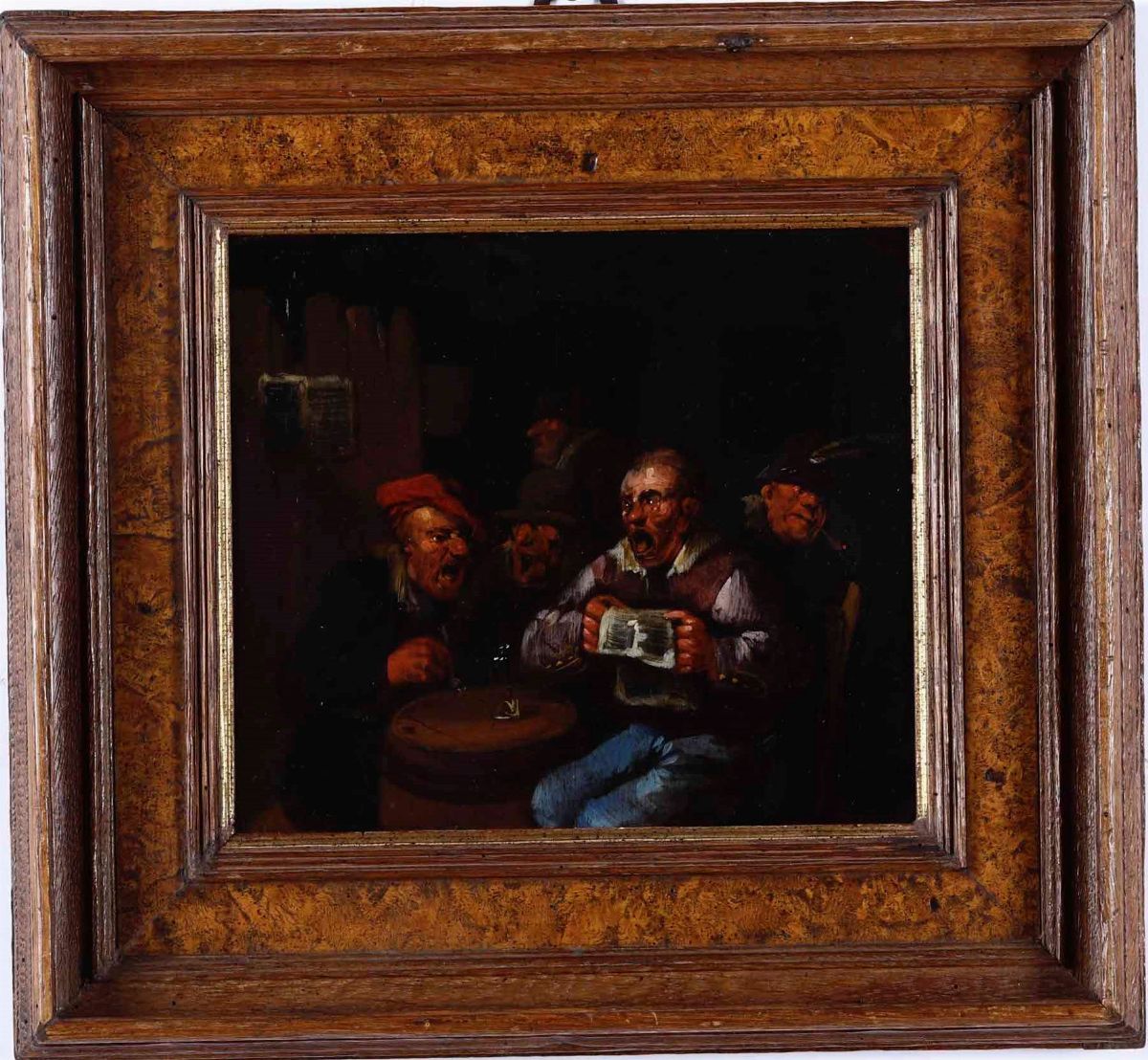 Egbert Van Heemskerck - Cinque Contadini in un Interno