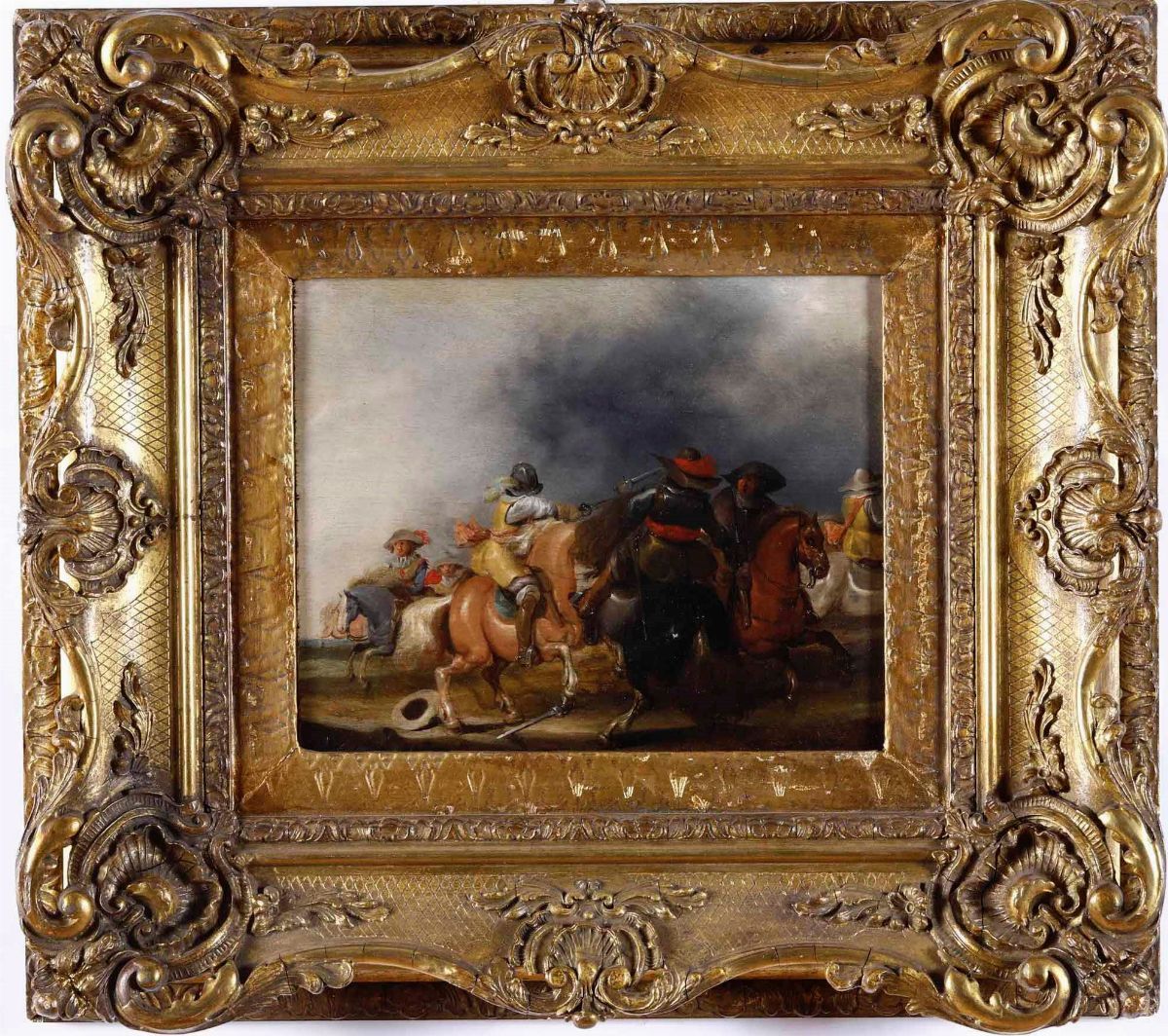 Pieter Jansz Post - Scontro di Cavalleria