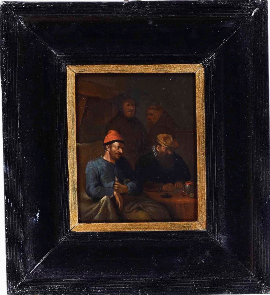 Egbert Van Heemskerck - Interno di Taverna con Quattro Contadini