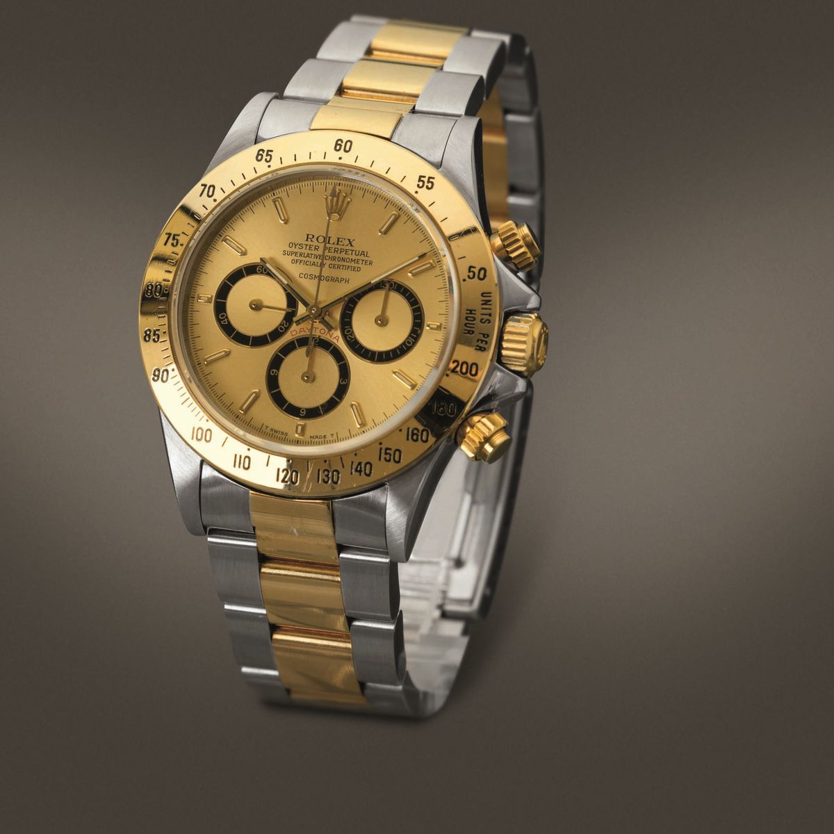 Rolex - Cosmograph Daytona 16523 "floating" Acciaio e Oro con Garanzia, Quadrante Champagne con C...