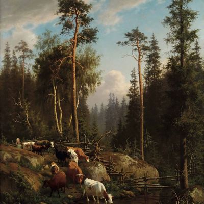 Paesaggio con Mucche