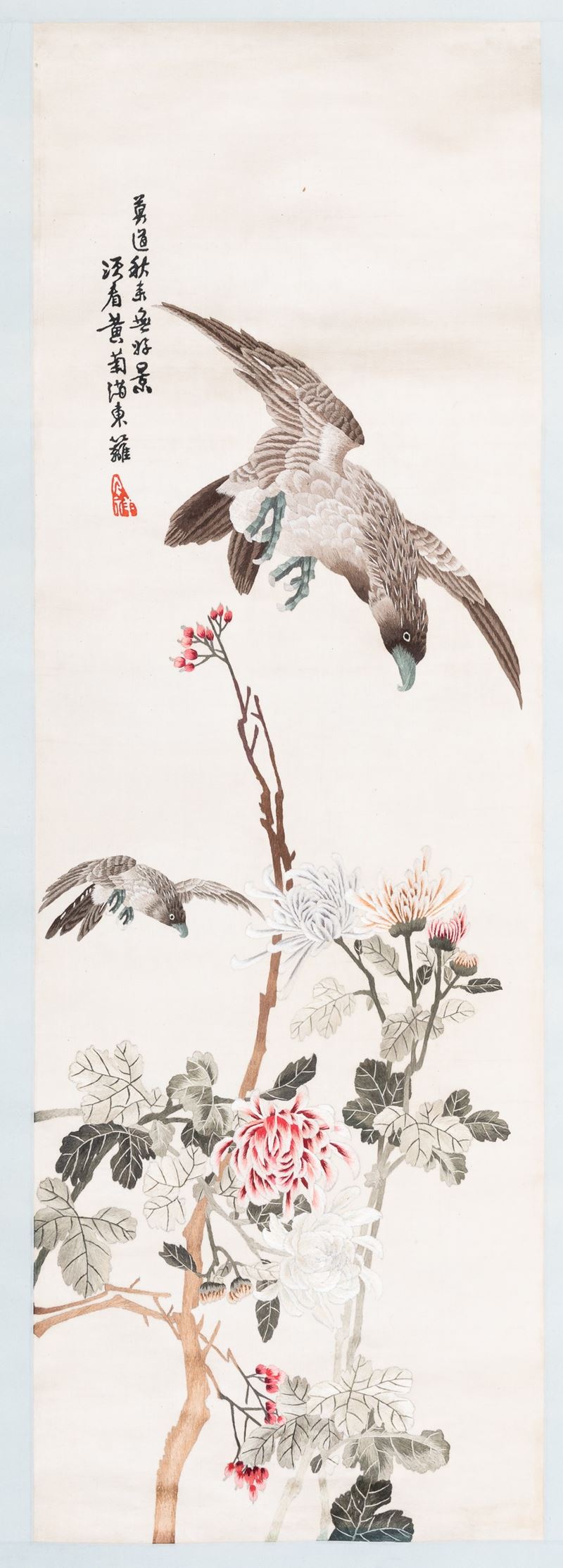 A silk embroidery, China, Republic, 1900s  - Auction Asian Art - Cambi Casa d'Aste