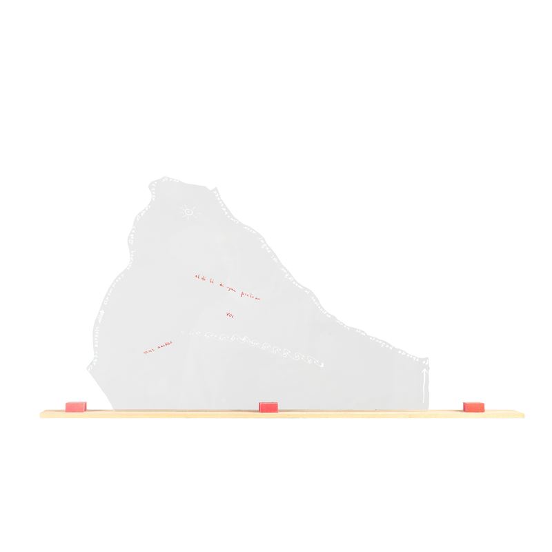 Ugo Carrega : Caduta  (1971)  - scultura in vetro e legno - Asta Sculture Moderne e Multipli d'Artista - Cambi Casa d'Aste