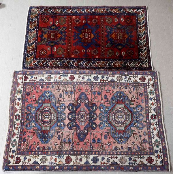 Lotto di due tappeti Persia XX secolo