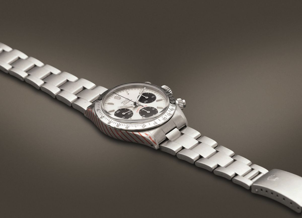 Rolex - Cosmograph Daytona Ref 6265 in Acciaio Cronografo Tre Contatori con Lunetta Tachimetrica,...