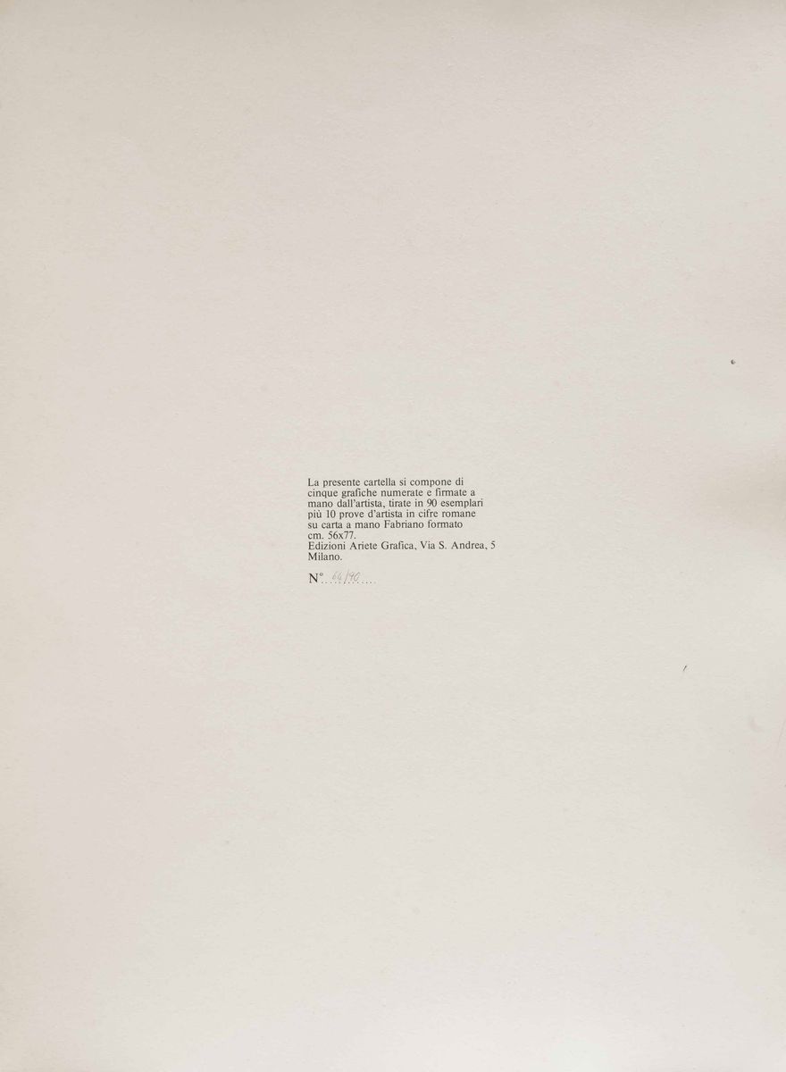 Compendio di Parte Dell’opera Grafica di Enrico Castellani