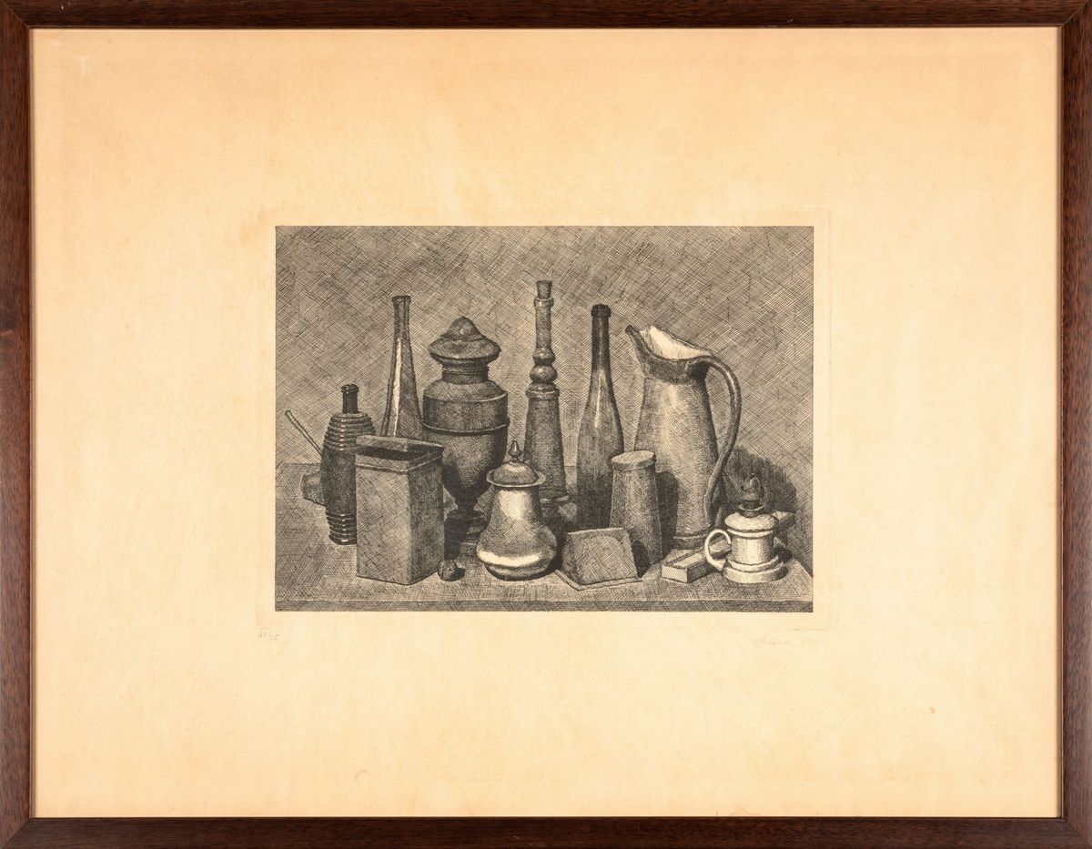 Giorgio Morandi - Grande Natura Morta con la Lampada a Destra