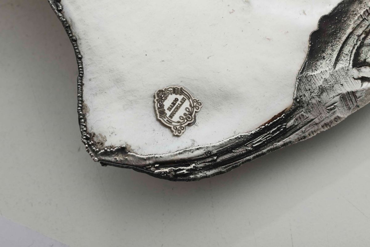 Conchiglia Rivestita in Argento. Argenteria Artistica del XX-XXI Secolo. Firma Mario Buccellati s...