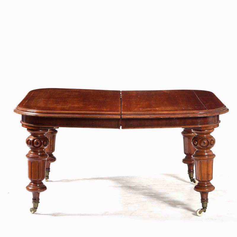 Grande tavolo da pranzo in mogano. Inghilterra XIX secolo  - Auction Dimore italiane | Cambi Time - Cambi Casa d'Aste